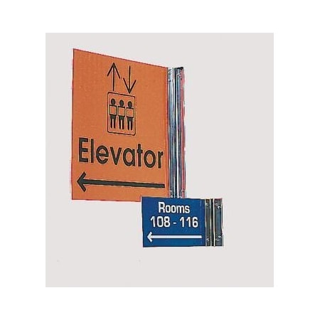 Accuform ENGRAVED SIGN HOLDER WALL ENDHOLDER PSH743SL PSH743SL